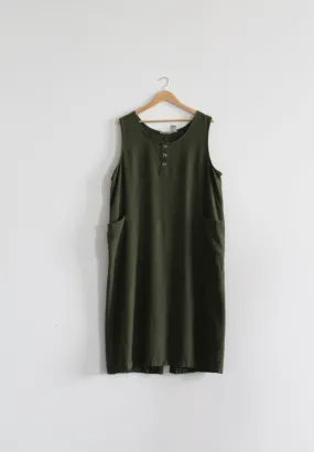 olive linen tank dress olive linen tank dress