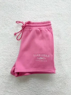 Olivia Taffy Pink Embroider Sunkissedcoconut Shorts Olivia Taffy Pink Embroider Sunkissedcoconut Shorts