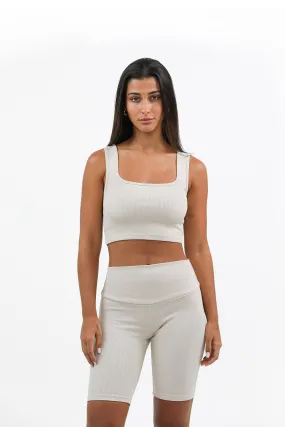 Organic Cotton & Bamboo Ribbed Bikers Short Organic Cotton & Bamboo Ribbed Bikers Short