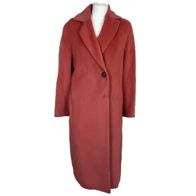 Peserico £1200 Rose Pink Baby Alpaca Belted Coat XS Peserico £1200 Rose Pink Baby Alpaca Belted Coat XS