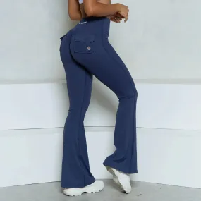 Pocket Flare Scrunch Butt Pants Women Nude Leggings High Waist Yoga Pant Gym Fitness Sport Pocket Flare Scrunch Butt Pants Women Nude Leggings High Waist Yoga Pant Gym Fitness Sport