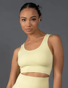 Premium Seamless Low Back Crop Lounge V5.1 - Lemon Premium Seamless Low Back Crop Lounge V5.1 - Lemon