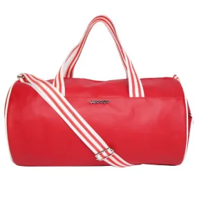 Pu Duffle Bag With  Webbing Shoulder Handle Pu Duffle Bag With  Webbing Shoulder Handle