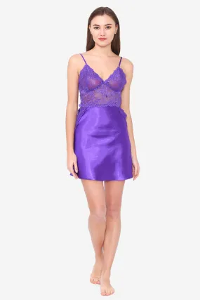 Purple Satin Baby Doll Purple Satin Baby Doll