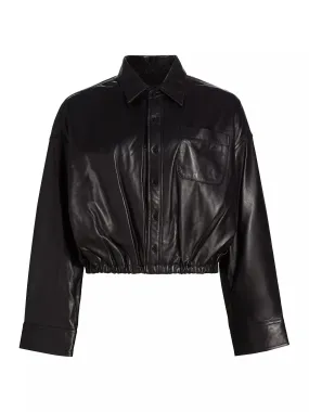 R13WR299R405A Crossover leather bubble shirt R13WR299R405A Crossover leather bubble shirt
