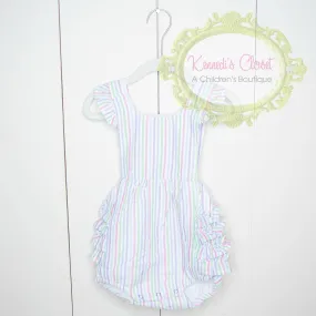 Rainbow Seersucker Ruffle Bubble Rainbow Seersucker Ruffle Bubble
