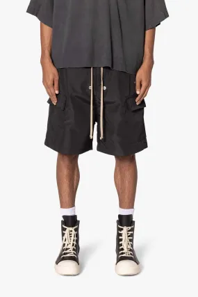 Rave Double Cargo Shorts - Black Rave Double Cargo Shorts - Black