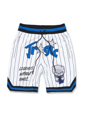 Retro - Tragic Basketball Shorts (White) Retro - Tragic Basketball Shorts (White)