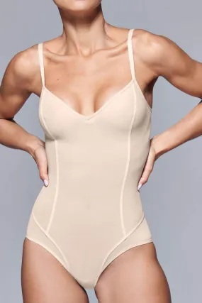 Shaping Power Mesh V-Neck Body Nude Vivid Shaping Power Mesh V-Neck Body Nude Vivid