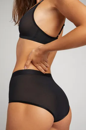 Sieve High-Waist Brief in Black Sieve High-Waist Brief in Black