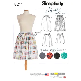 Simplicity Sewing Pattern 8211 Misses' Dirndl Skirts in Three Lengths Simplicity Sewing Pattern 8211 Misses' Dirndl Skirts in Three Lengths