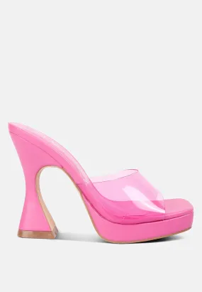 Skyhigh Clear Strap Block Heel Sandals By Ruw Skyhigh Clear Strap Block Heel Sandals By Ruw
