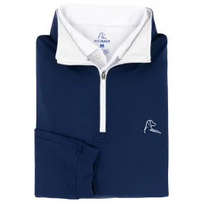 Solid Performance Q-Zip - USA | Solid - Admiral Navy Solid Performance Q-Zip - USA | Solid - Admiral Navy
