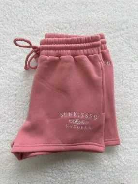 Taylor Ice Cream Pink Embroider Sunkissedcoconut Shorts Taylor Ice Cream Pink Embroider Sunkissedcoconut Shorts