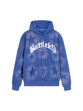 Thesupermade Star Letter Print Zipper Hoodie Jacket - 1540 Thesupermade Star Letter Print Zipper Hoodie Jacket - 1540