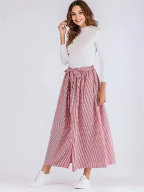 Tie Waist Button Down Skirt Tie Waist Button Down Skirt