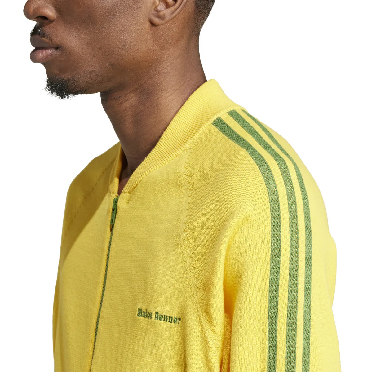 Wales Bonner New Knit Track Top 'Bold Gold Crew Green'