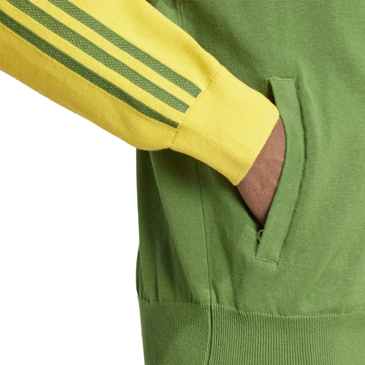 Wales Bonner New Knit Track Top 'Bold Gold Crew Green'