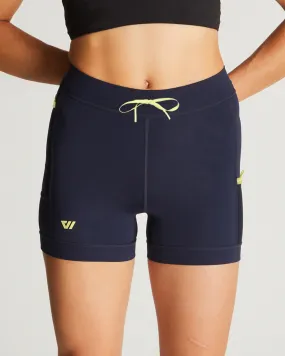Women's Distance Half Tight in Navy w/ Lightning Bolt Women's Distance Half Tight in Navy w/ Lightning Bolt